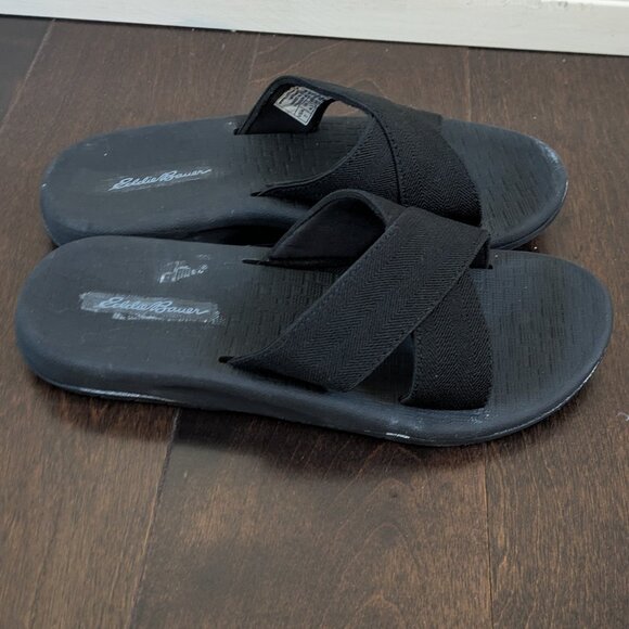 Eddie Bauer women's Break Point Slide Sandals – Black, Size 7 - Picture 3 of 6